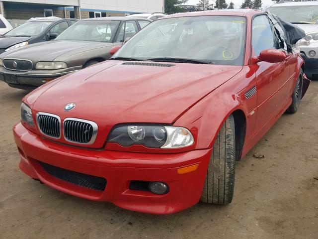 WBSBL93462JR18599 - 2002 BMW M3 RED photo 2