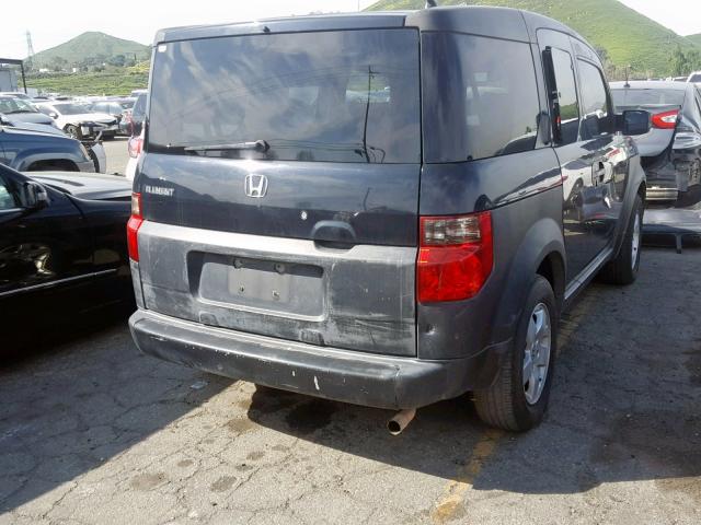 5J6YH28593L026391 - 2003 HONDA ELEMENT EX GRAY photo 4