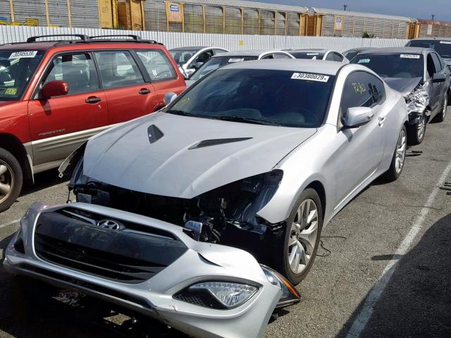 KMHHT6KJ7FU127683 - 2015 HYUNDAI GENESIS CO SILVER photo 2