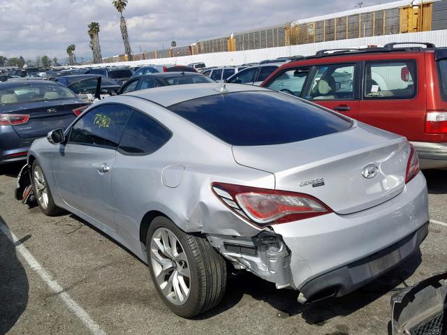 KMHHT6KJ7FU127683 - 2015 HYUNDAI GENESIS CO SILVER photo 3