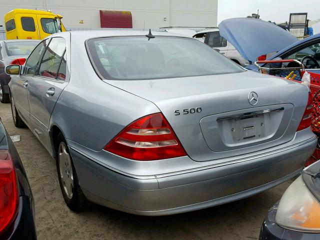 WDBNG75J2YA086928 - 2000 MERCEDES-BENZ S 500 SILVER photo 3