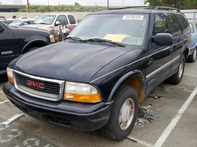 1GKCS13W112173291 - 2001 GMC JIMMY BLACK photo 2