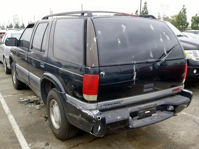 1GKCS13W112173291 - 2001 GMC JIMMY BLACK photo 3