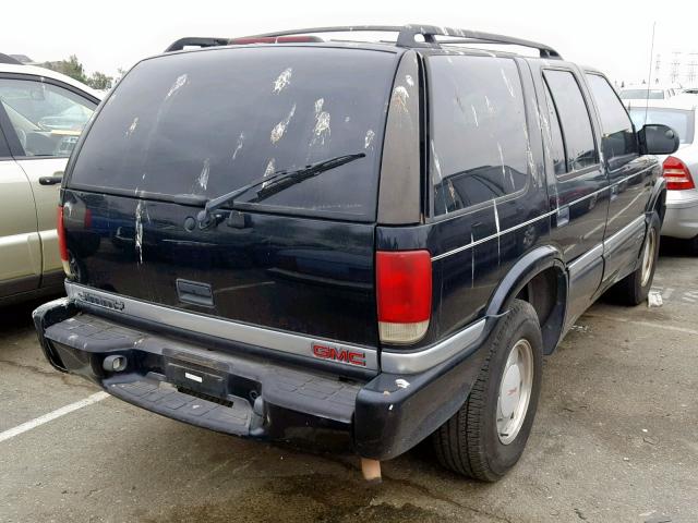 1GKCS13W112173291 - 2001 GMC JIMMY BLACK photo 4