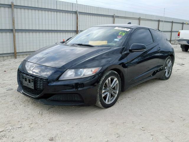 JHMZF1D43DS000270 - 2013 HONDA CR-Z BLACK photo 2