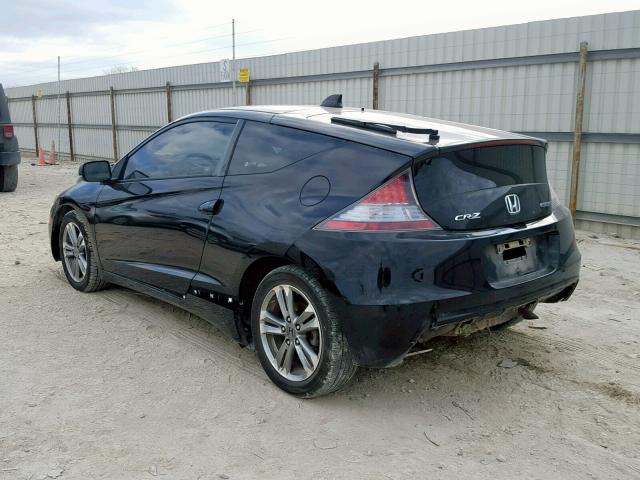 JHMZF1D43DS000270 - 2013 HONDA CR-Z BLACK photo 3