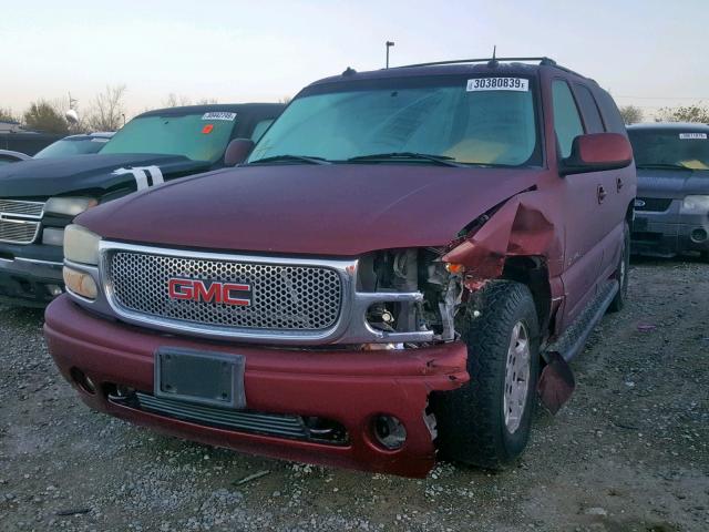 1GKFK66U63J318306 - 2003 GMC YUKON XL D BURGUNDY photo 2