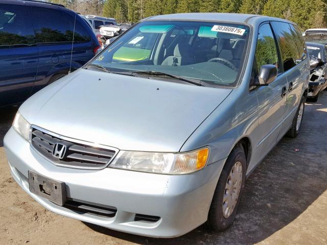 5FNRL18564B135771 - 2004 HONDA ODYSSEY LX BLUE photo 2