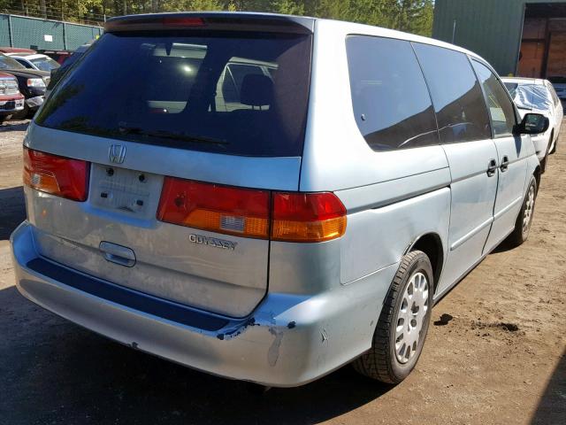 5FNRL18564B135771 - 2004 HONDA ODYSSEY LX BLUE photo 4