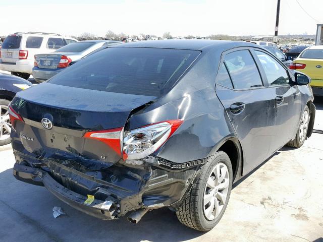 5YFBURHE5GP559660 - 2016 TOYOTA COROLLA L GRAY photo 4