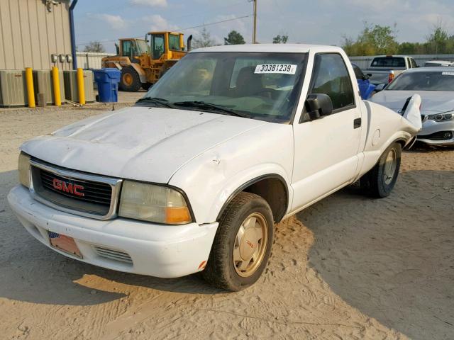 1GTCS14H738144745 - 2003 GMC SONOMA WHITE photo 2