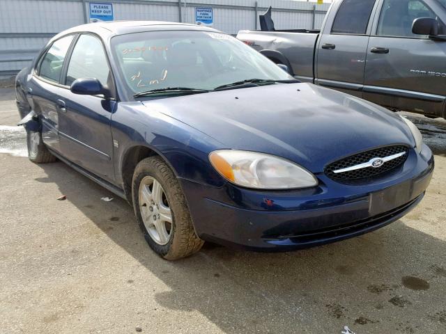 1FAHP56S61G259949 - 2001 FORD TAURUS SEL BLUE photo 1