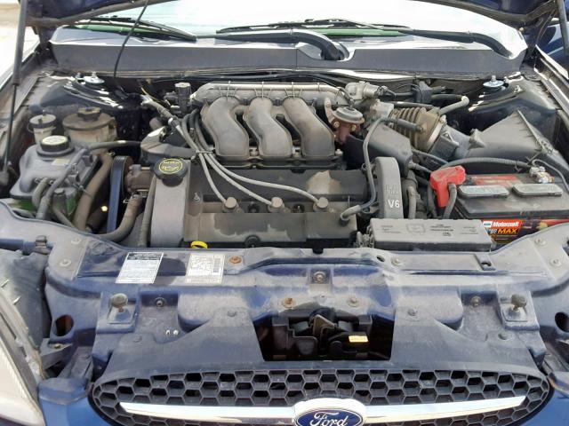 1FAHP56S61G259949 - 2001 FORD TAURUS SEL BLUE photo 7