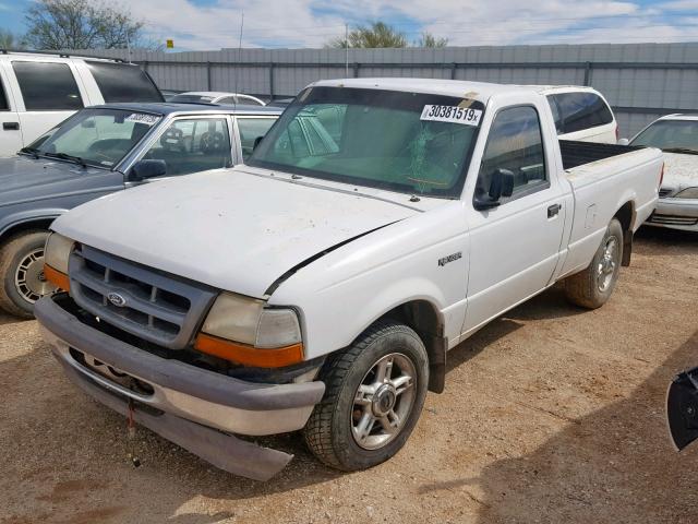 1FTYR10UXWPA28308 - 1998 FORD RANGER WHITE photo 2