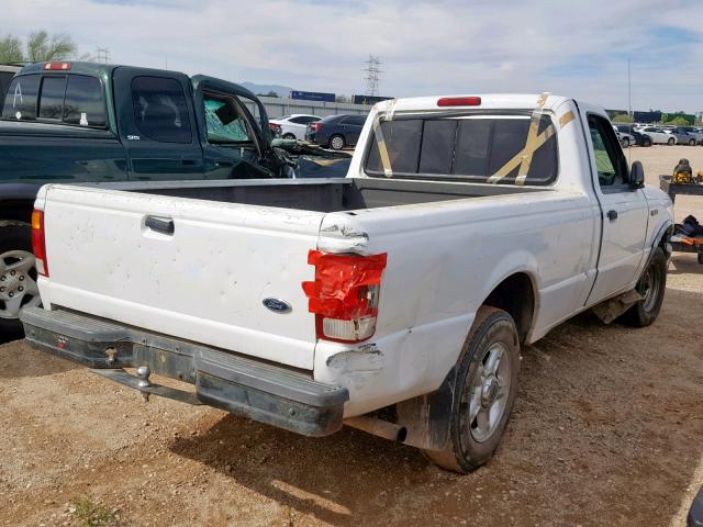 1FTYR10UXWPA28308 - 1998 FORD RANGER WHITE photo 4