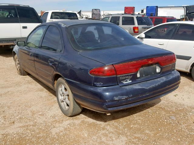 1FAFP6635XK146117 - 1999 FORD CONTOUR SE BLUE photo 3