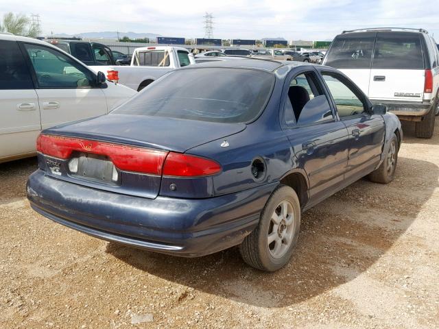 1FAFP6635XK146117 - 1999 FORD CONTOUR SE BLUE photo 4