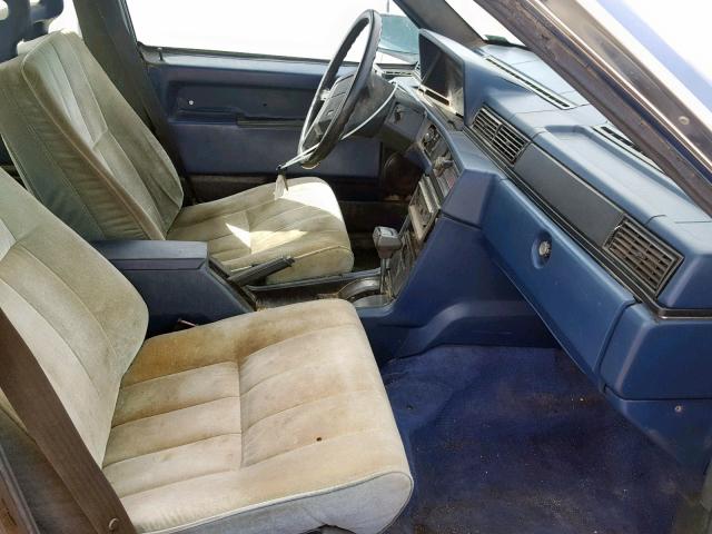 YV1FX8848G1056410 - 1986 VOLVO 740 GLE BLUE photo 5