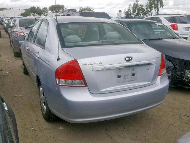 KNAFE122175447849 - 2007 KIA SPECTRA EX SILVER photo 3