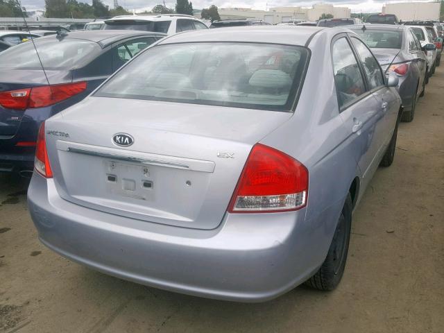 KNAFE122175447849 - 2007 KIA SPECTRA EX SILVER photo 4