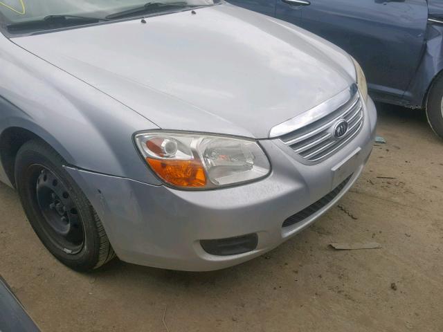 KNAFE122175447849 - 2007 KIA SPECTRA EX SILVER photo 9