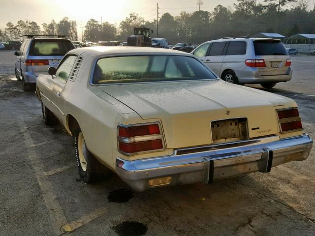 XS22G9R112605 - 1979 DODGE MAGNUM YELLOW photo 3