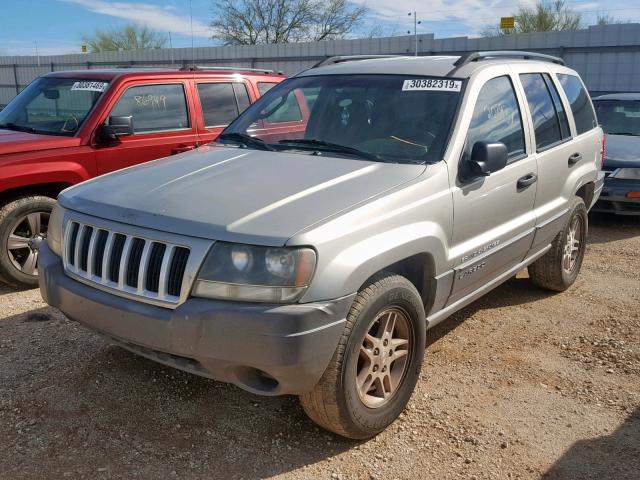 1J4GW48S14C266183 - 2004 JEEP GRAND CHER SILVER photo 2