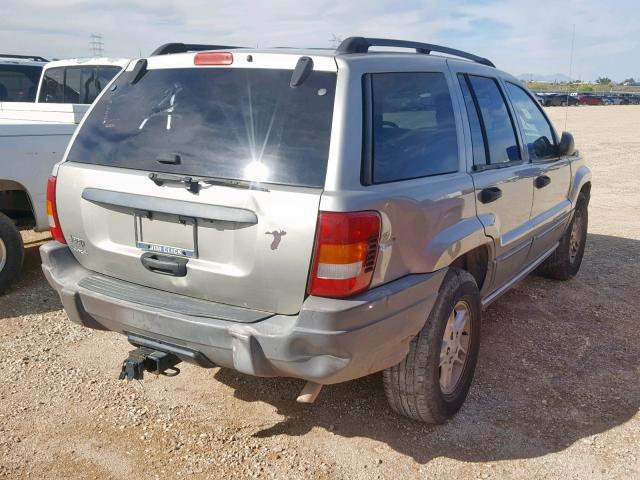 1J4GW48S14C266183 - 2004 JEEP GRAND CHER SILVER photo 4