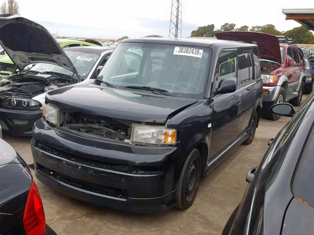 JTLKT324364109902 - 2006 TOYOTA SCION XB BLACK photo 2