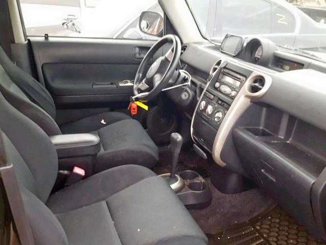 JTLKT324364109902 - 2006 TOYOTA SCION XB BLACK photo 5