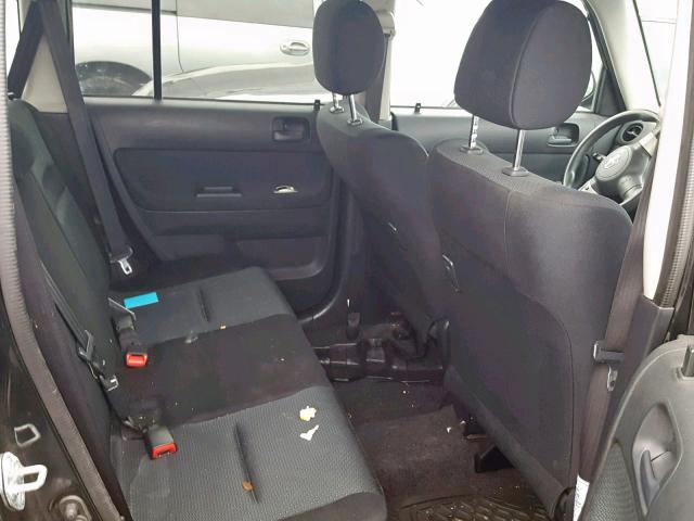 JTLKT324364109902 - 2006 TOYOTA SCION XB BLACK photo 6