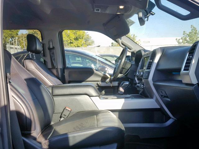 1FTEW1CP4GKD24084 - 2016 FORD F150 SUPER GRAY photo 5