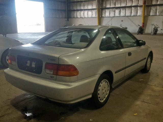 1HGEJ6126VL044257 - 1997 HONDA CIVIC DX SILVER photo 4