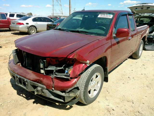 1GCESCD92A8145750 - 2010 CHEVROLET COLORADO L BURGUNDY photo 2