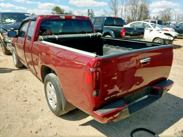 1GCESCD92A8145750 - 2010 CHEVROLET COLORADO L BURGUNDY photo 3