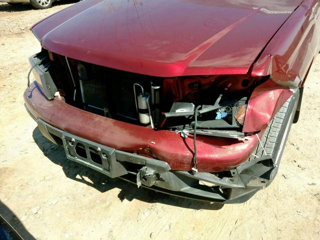 1GCESCD92A8145750 - 2010 CHEVROLET COLORADO L BURGUNDY photo 9