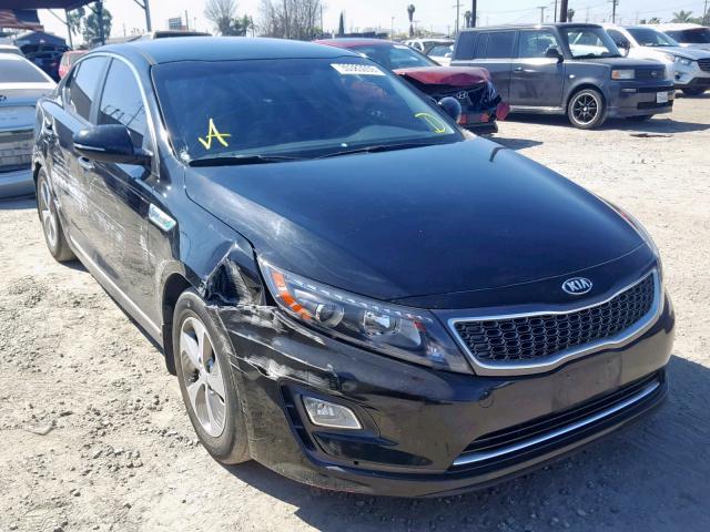 KNAGM4ADXF5087930 - 2015 KIA OPTIMA HYB BLACK photo 1