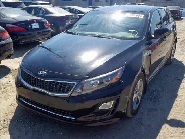 KNAGM4ADXF5087930 - 2015 KIA OPTIMA HYB BLACK photo 2