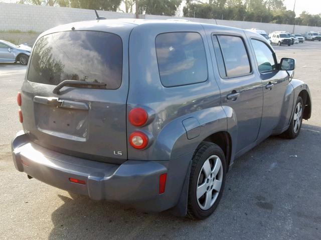 3GNDA13D78S560175 - 2008 CHEVROLET HHR LS GRAY photo 4