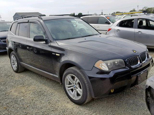 WBXPA934X6WG74411 - 2006 BMW X3 3.0I BLACK photo 1