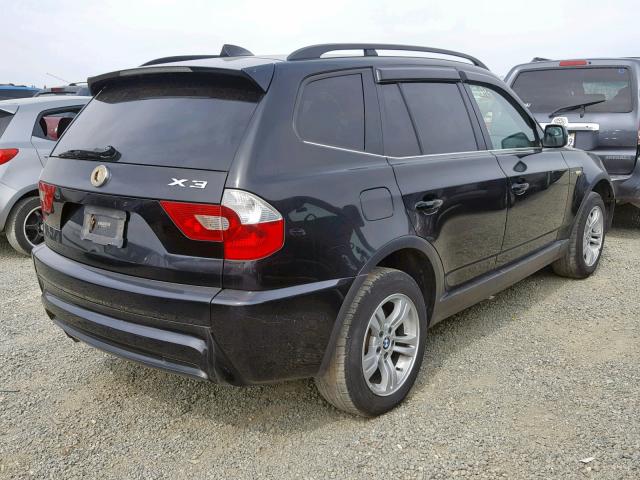 WBXPA934X6WG74411 - 2006 BMW X3 3.0I BLACK photo 4