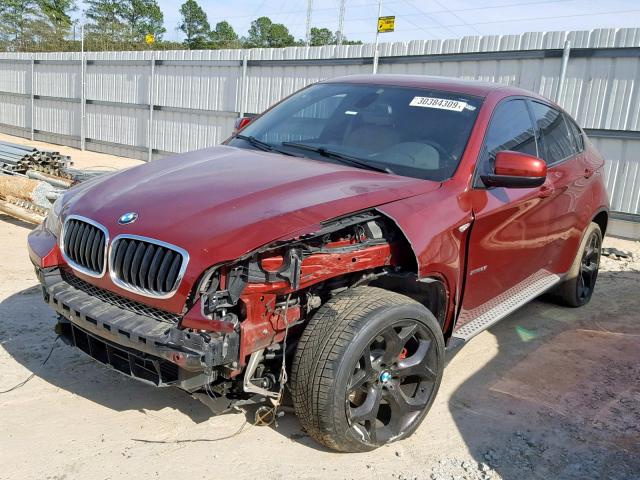 5UXFG2C53DL784640 - 2013 BMW X6 XDRIVE3 RED photo 2