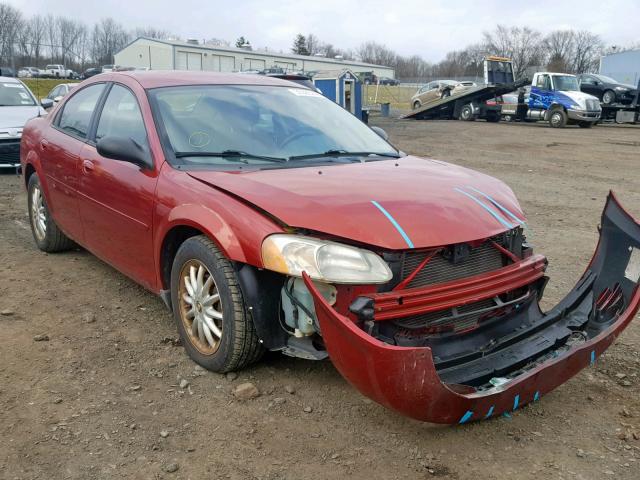 1C3EL46X32N343758 - 2002 CHRYSLER SEBRING LX RED photo 1