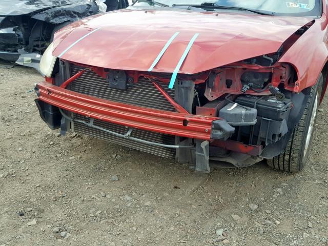 1C3EL46X32N343758 - 2002 CHRYSLER SEBRING LX RED photo 9