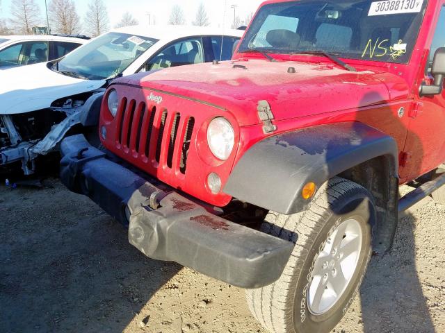 1C4AJWAG6EL117149 - 2014 JEEP WRANGLER SPORT  photo 9