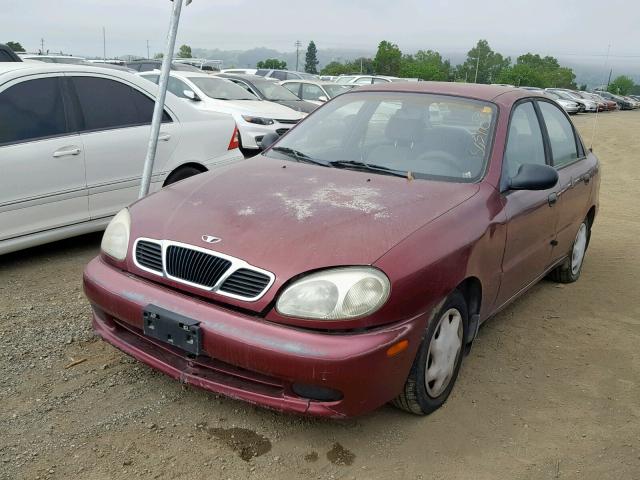 KLATA5262YB581257 - 2000 DAEWOO LANOS S 勃艮第红 照片 2