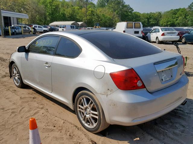 JTKDE177860121002 - 2006 TOYOTA SCION TC SILVER photo 3