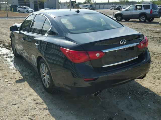 JN1BV7AP8FM337132 - 2015 INFINITI Q50 BASE BLACK photo 3