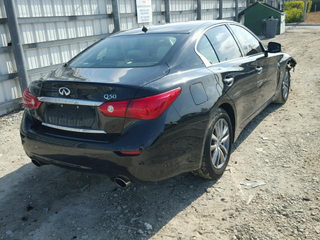 JN1BV7AP8FM337132 - 2015 INFINITI Q50 BASE BLACK photo 4