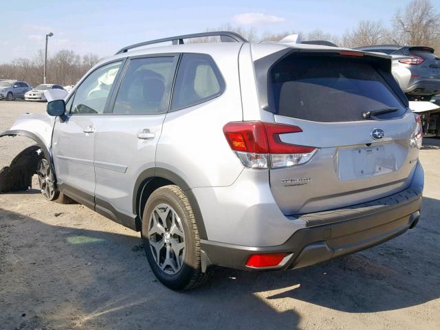 JF2SKAEC5KH407491 - 2019 SUBARU FORESTER P SILVER photo 3